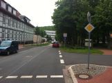 Kreuzung mit Blick auf das MRVZN Bad Rehburg
